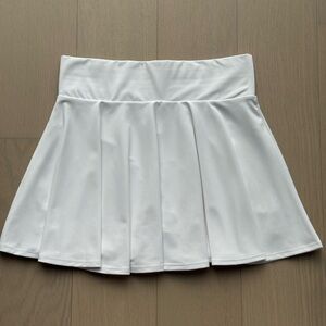 Baleaf White Mini Skater Skirt Athletic Pleated